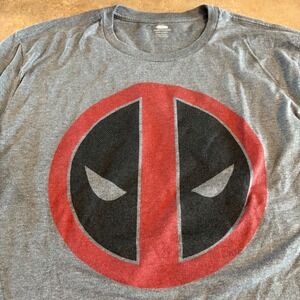 Old Navy 2016 Deadpool T-Shirt Marvel Graphic Tee Heather Gray XXL